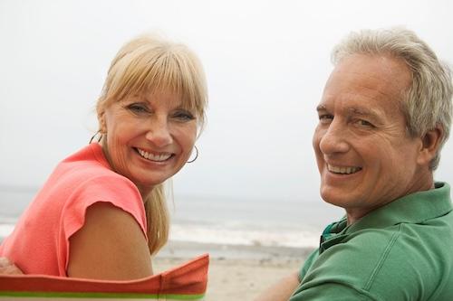 older couple with dental veneers in burke va