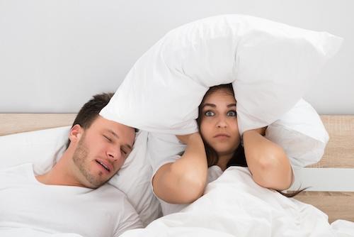 man with a snoring problem in burke va