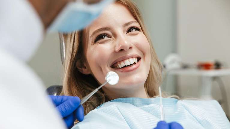 girl at the dentist in burke va